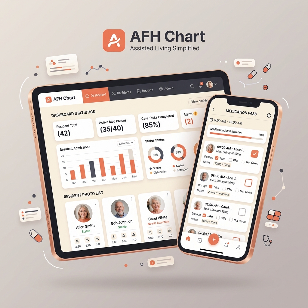AFH Chart Software Interface Mockup